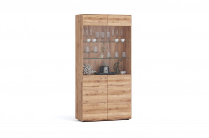 WZ-0663 von GK Möbelvertrieb - Vitrine II aus Wildeiche