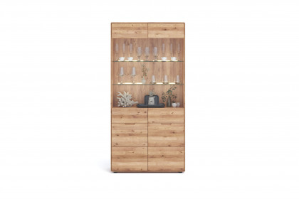 WZ-0663 von GK Möbelvertrieb - Vitrine II aus Wildeiche