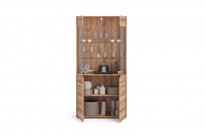 WZ-0663 von GK Möbelvertrieb - Vitrine II aus Wildeiche