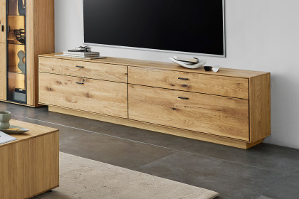 Olvera von IDEAL Möbel - Lowboard Asteiche mit 2 Klappen und 2 Schubkästen