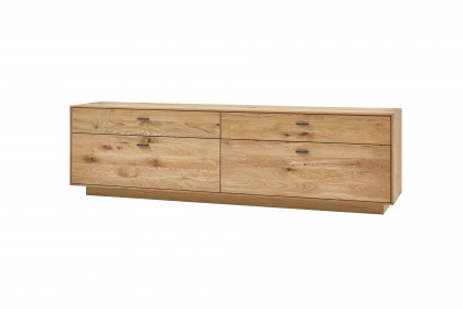 Olvera von IDEAL Möbel - Lowboard Asteiche mit 2 Klappen und 2 Schubkästen