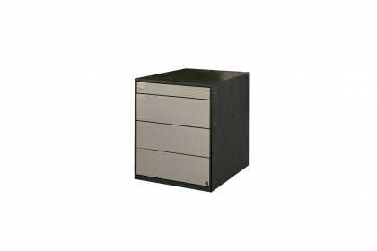 Kara-Frame von Musterring - Rollcontainer in Eiche graphit/ Seidengrau
