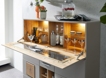 Fun Plus von Innostyle - Barschrank basalt/ Hirnholz