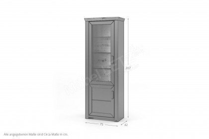 New York von set one by Musterring - Vitrine in Pino Aurelio/ Eiche