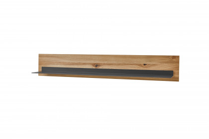 Olvera von IDEAL Möbel - Wandboard Asteiche mit Metallablageboden