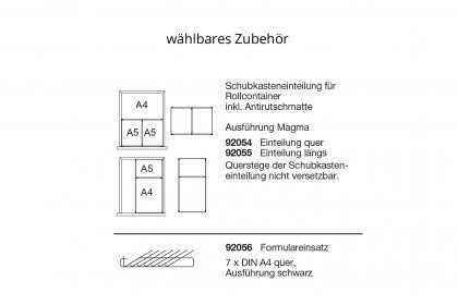 Kara-System von Musterring - Bürocontainer in Schiefergrau