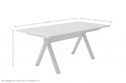 #110 Dining Table von Skovby - Esstisch ca. 190 x 95 cm, ausziehbar
