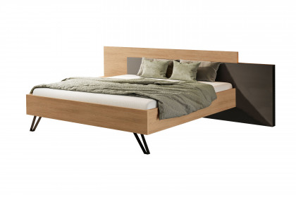 Meran von Schösswender - Bett Casella Eiche natur mit Akzent kaschmir