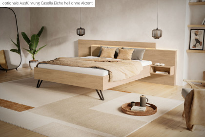 Meran von Schösswender - Bett Casella Eiche natur mit Akzent kaschmir