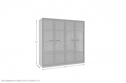 Kara-System von Musterring - Highboard mit Glastüren