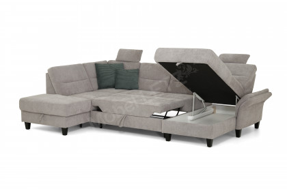Westerland von Sit & More - Wohnlandschaft links light-grey