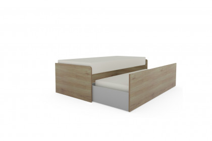 Riva von Priess - Einzelbett 90x200 cm in Artisan Eiche Nachbildung