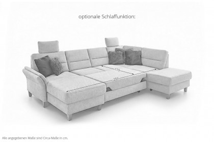 Westerland von Sit & More - Wohnlandschaft rechts light-grey