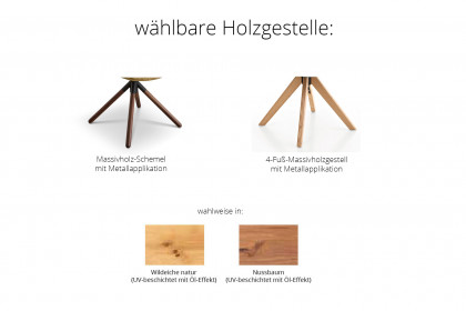 KOINOR 1311 - Stuhl mit Metalldrehkreuz in Schwarz matt