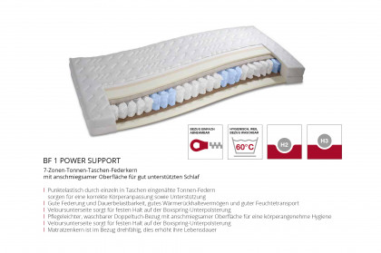 Eske von Tidur - Boxspringbett silver mit Motor