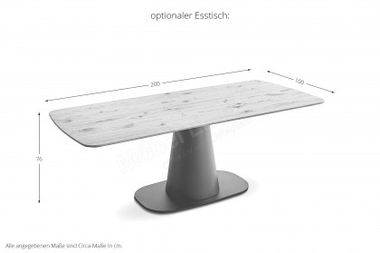 KOINOR 1311 - Funktionsstuhl in Avocado & Nussbaumoptik