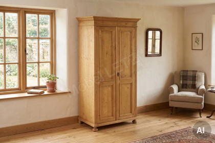 Alina von Gradel - Garderobenschrank Fichte, naturmatt lackiert
