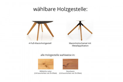 KOINOR T1035-1275 - Essgruppe Wildeiche geölt & Microfaser grün