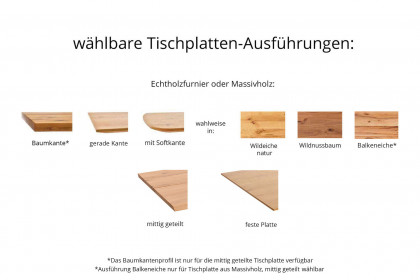 KOINOR T1035-1275 - Essgruppe Wildeiche geölt & Microfaser grün