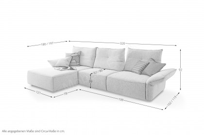 18250 Gin von Willi Schillig - Ecksofa Variante links natur