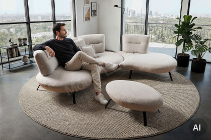 Curve von Poco - Polstersofa beige