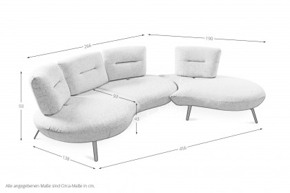 Curve von Poco - Polstersofa beige