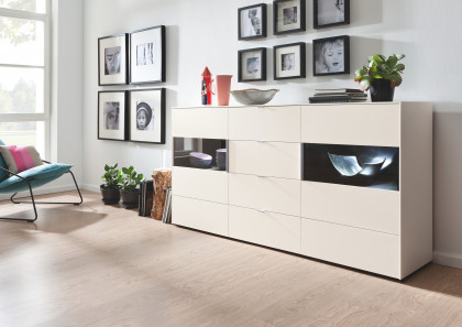 Q-Media 2.0 von Musterring - Sideboard 053 Lack weiß
