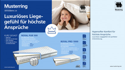 Orthomatic 2.0 von Musterring - Matratze Royal PUR 500