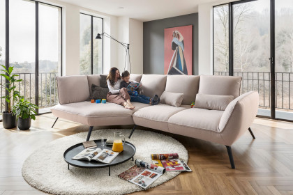 Apex Plus von Poco - Eckgarnitur links beige
