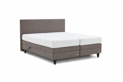 Eske von Tidur - Boxspringbett dunkel-beige mit Motor