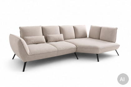 Apex Plus von Poco - Eckgarnitur rechts beige