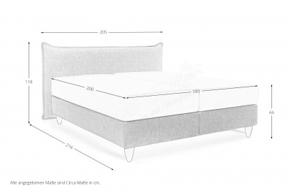 Sjur von Tidur - Boxspringbett beige