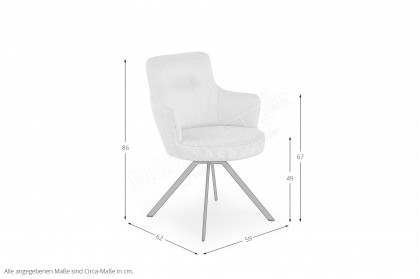 Studio Dining Chair 001 von JOOP! - Esszimmerstuhl in Nature & Cornflower