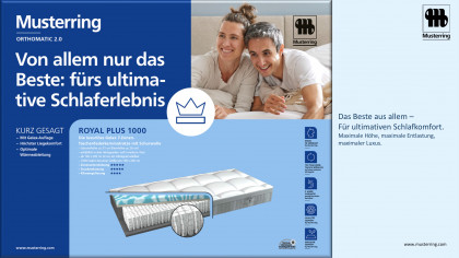 Orthomatic 2.0 von Musterring - Matratze Royal PLUS 1000