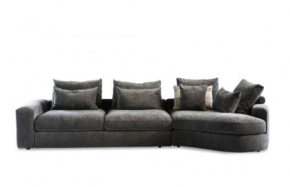 Niella von Easy Sofa - Ecksofa rechts dunkelgrau