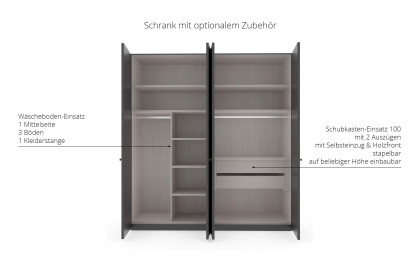Marlow von Wiemann - Schrank champagner im Landhaus-Look