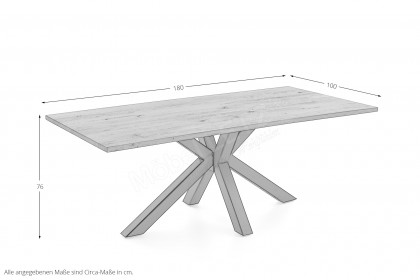 Epos-dining von Niehoff Sitzmöbel - Esstisch etwa 180 cm breit