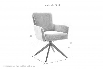 Epos-dining von Niehoff Sitzmöbel - Esstisch etwa 180 cm breit