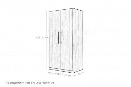 MULTIFLEX von Schlüter Möbelfabrik - Schrank BASIC Kernbuche Nachbildung