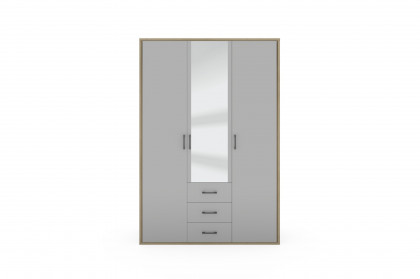 Riva von Priess - Drehtürenschrank ca. 211 cm hoch - Artisan Eiche/ Sandgrau