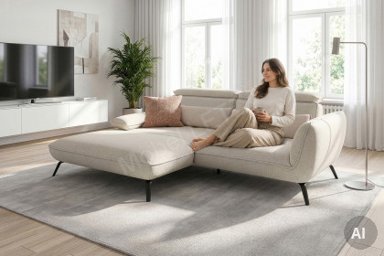 Brix von Poco - Eckcouch links beige