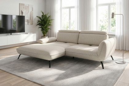 Brix von Poco - Eckcouch links beige