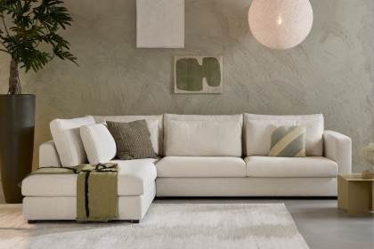 Verbier von Easy Sofa - Ecksofa Ausführung links creme