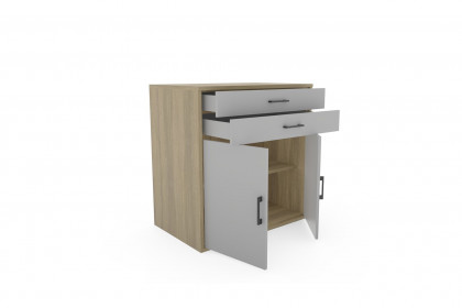 Riva von Priess - Kombi-Kommode mit 2 Schubkästen