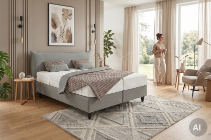 Sjur von Tidur - Boxspringbett grau