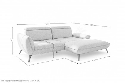 Brix von Poco - Eckcouch rechts beige