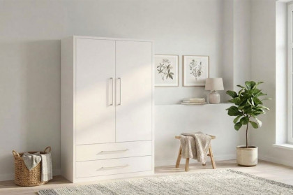 MULTIFLEX von Schlüter Möbelfabrik - Kombischrank DE LUXE polarweiß