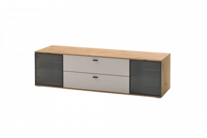Domingo von IDEAL Möbel - Lowboard Eiche Artisan/ kaschmir Melamin