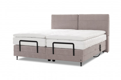 Cometa von ADA - Boxspringbett hellgrau mit Motor