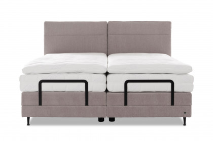 Cometa von ADA - Boxspringbett hellgrau mit Motor